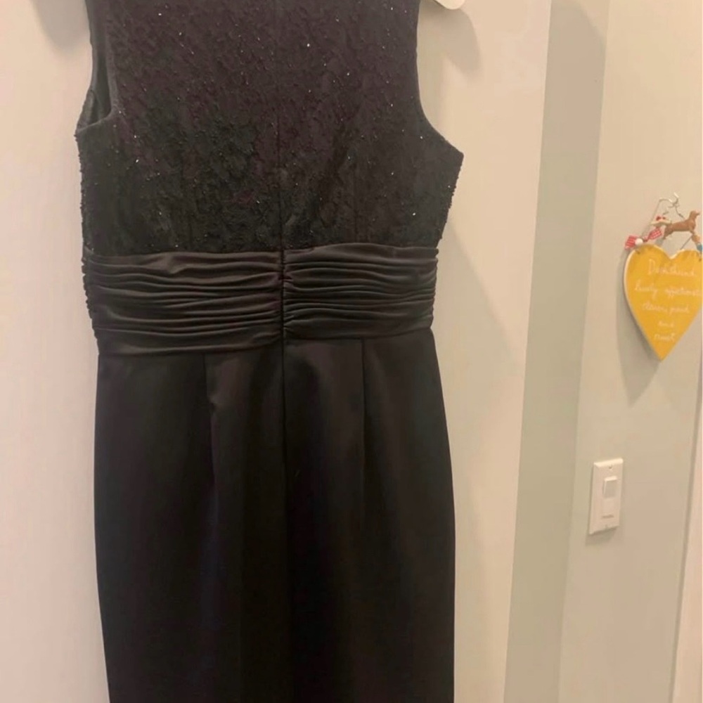 JS Boutique Black Lace Dress with Beaded Detail
